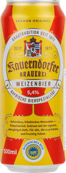 Пиво светлое KAUERNDORFER Weizenbier нефильтрованное пастеризованное осветленное 5,4%, 0,5л, детальное фото