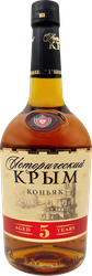 Коньяк ИСТОРИЧЕСКИЙ КРЫМ 5 лет 40%, 0.5л, изображение