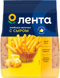 Палочки хлебные ЛЕНТА с сыром, 200г, детальное фото