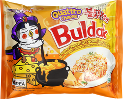 Изображение товара Лапша SAMYANG Buldak, со вкусом курицы и соуса четыре сыра, острая, 145г