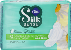 Прокладки гигиенические OLA! Silk Sense Ромашка, 9шт, детальное фото