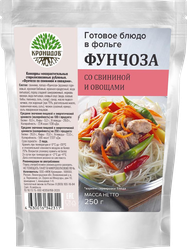 Фунчоза КРОНИДОВ со свининой и овощами, 250г, фото