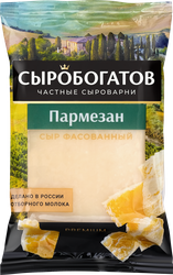 Сыр СЫРОБОГАТОВ Пармезан 40%, без змж, 180г, крупный план