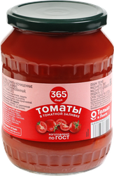 Томаты 365 ДНЕЙ в томатной заливке, 700г, детальное фото