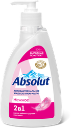 Крем-мыло жидкое ABSOLUT Нежное 2в1 антибактериальное, 500г, вид