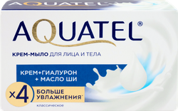 Крем-мыло твердое AQUATEL Классическое, 90г, крупный план