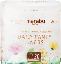 Прокладки ежедневные MARABU Botanica 1 капля, 20шт, вид