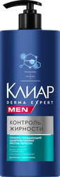 Шампунь-пилинг мужской КЛИАР MEN Контроль жирности, против перхоти, 1000мл, крупный план
