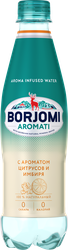 Изображение товара Вода BORJOMI Aromati, цитрус и имбирь, газированная, 0.5л
