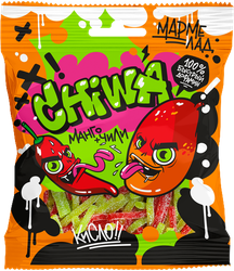 Мармелад жевательный CHIWA Кислый спагетти со вкусом манго и чили, 90г, детальное фото