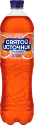 Лимонад СВЯТОЙ ИСТОЧНИК Красный апельсин, газированный, 0.5л, крупный план