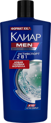 Шампунь-бальзам-ополаскиватель мужской КЛИАР MEN Активспорт, против перхоти 2в1, 650мл, картинка