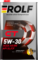 Масло моторное ROLF GT 5W-30 A5/B5 SL/CF, 1л, изображение