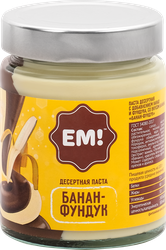 Паста шоколадная десертная ЕМ банан-фундук, 230г, фотография