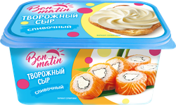 Сыр творожный BON MATIN Сливочный 30%, без змж 380г, 380г, изображение