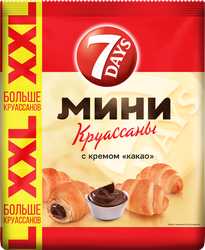 Мини-круассаны 7DAYS с кремом какао, 335г, фотография