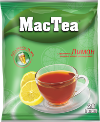 Напиток чайный растворимый MACTEA со вкусом лимона, 20пак, фотография