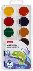 Акварель медовая HATBER Colora полусухие, 12 цветов, Арт. 083600, вид