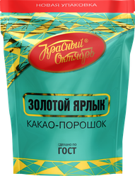 Какао-напиток КРАСНЫЙ ОКТЯБРЬ Золотой ярлык, 90г, крупный план