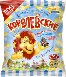 Палочки кукурузные МАТЯШ Сладкие, с подарком для мальчика, 70г, крупный план