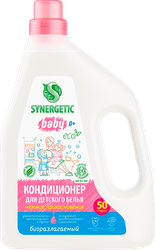 Кондиционер для белья SYNERGETIC Детский Нежное прикосновение, 1.5л, детальное фото