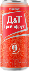 Напиток пивной ОЧАКОВО ДиТ Грейпфрут нефильтрованный пастеризованный осветленный 7%, 0.45л, детальное фото