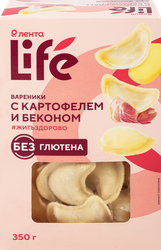 Вареники безглютеновые ЛЕНТА LIFE с картофелем и беконом, 350г, фотография