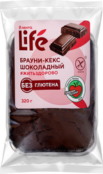 Кекс безглютеновый ЛЕНТА LIFE Брауни, 320г, фото