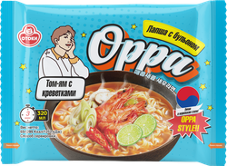 Лапша ОППА Том Ям, с креветками и бульоном, 65г, фотография