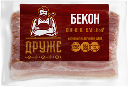 Бекон варено-копченый ДРУЖЕ нарезка, 200г, фото