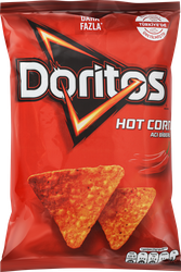 Чипсы кукурузные DORITOS Hot Corn Острый перец, 130г, фото