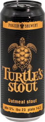Пиво темное PANZER BREWERY Черепаший стаут непастеризованное неосветленное нефильтрованное 5%, 0.45л, картинка