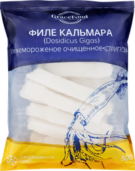 Изображение товара Кальмар GRACE FOOD стрипсы, 500г Изображение товара Кальмар GRACE FOOD стрипсы, 500г