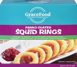 Изображение товара Кальмар в панировке GRACE FOOD 300г - вкусная замороженная закуска