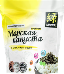 Изображение товара Морская капуста MIDORI Премиум, жареная, 40г