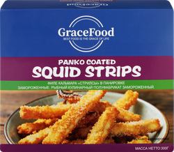 Кальмар GRACE FOOD стрипсы в панировке, 300г, картинка