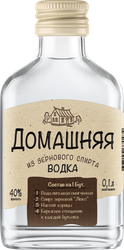 Водка ПИТЕЙНЫЙ ДОМ Домашняя 40%, 0.1л, фото