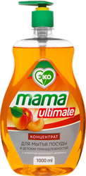 Концентрат для мытья посуды MAMA ULTIMATE Японский абрикос, 1000мл, изображение