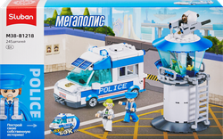 Конструктор SLUBAN Мегаполис Полицейская машина, 245 деталей, Арт. M38-B1218, фото