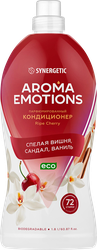 Кондиционер для белья SYNERGETIC Ripe cherry Спелая вишня, 1,8л, вид