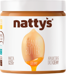 Паста арахисовая NATTYS Creamy с медом, 250г, фотография