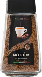 Кофе растворимый RICH DOR сублимированный, 190г, вид