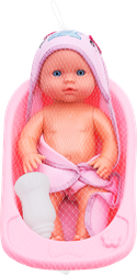 Набор игровой LOLAFUN Пупс 30см, в ванночке, Арт. YL2430P-D, детальное фото