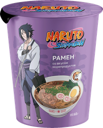 Лапша NARUTO Рамен со вкусом морепродуктов, 65г, картинка