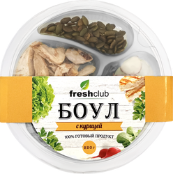 Салат FRESHCLUB Боул с куриной грудкой, 220г, детальное фото