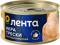 Икра трески соленая ЛЕНТА пробойная, 120г, изображение