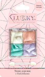 Косметика детская LUKKY крем-тени для век с блестками,4 цвета, аппликатор, Арт. т26995, вид