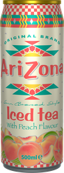 Напиток ARIZONA Черный чай со вкусом персика негазированный, 0.5л, картинка