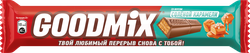 Батончик шоколадный GOODMIX с начинкой со вкусом карамели и с хрустящей вафлей, 40г, изображение