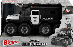 Игрушка инерционная BIGGA Машина спецслужбы со световыми и звуковыми эффектами, Арт. TFC1361500, крупный план